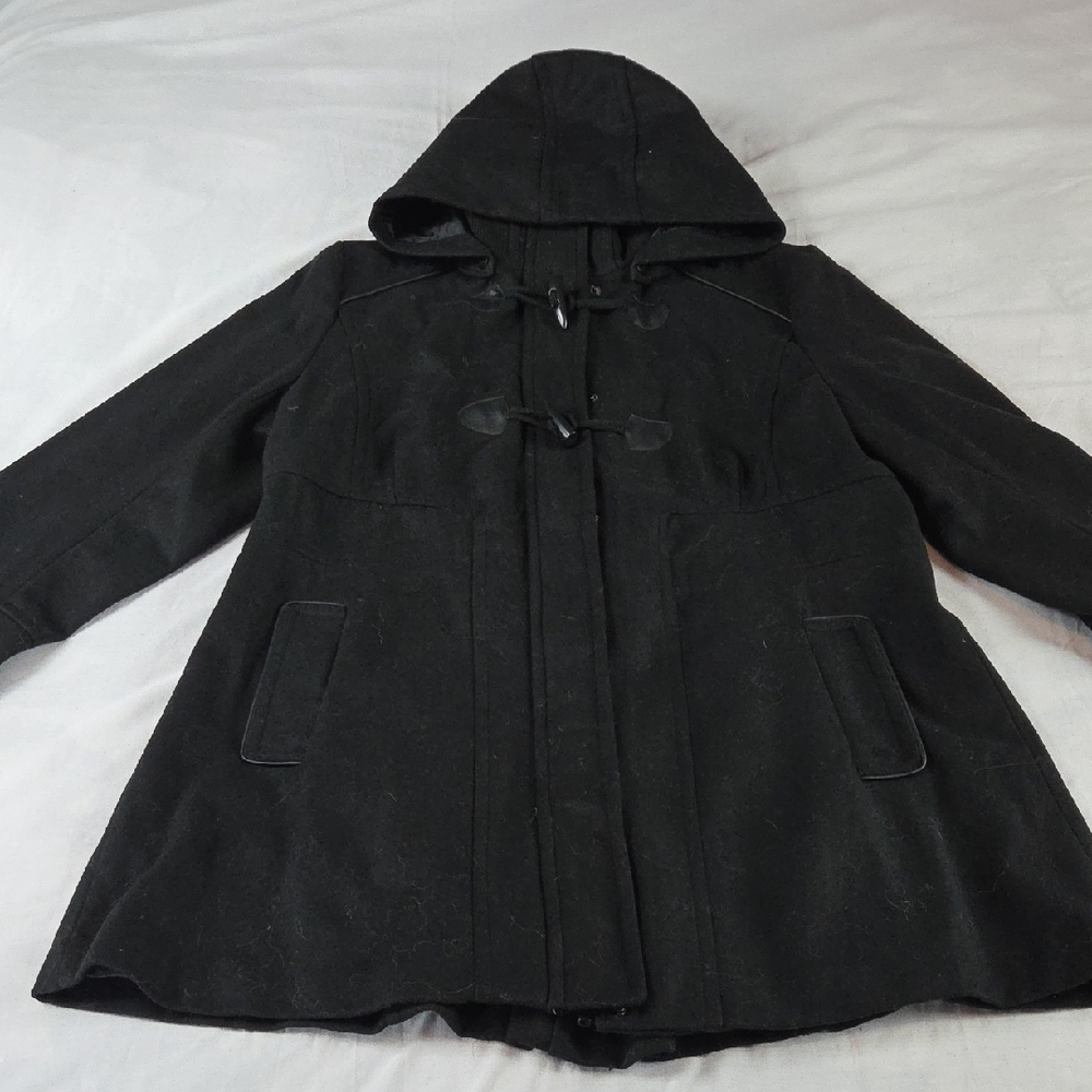 Yoki Black Zip-Up Jacket with Hood 1XL